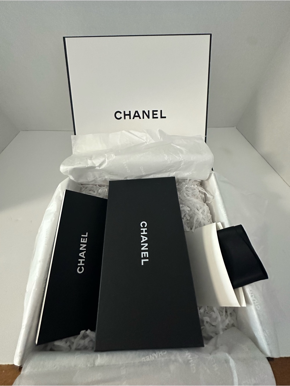 Authentic CHANEL Sunglasses Packaging Set - Box, Hard Case, Cloth & Booklet - Picture 9 of 16